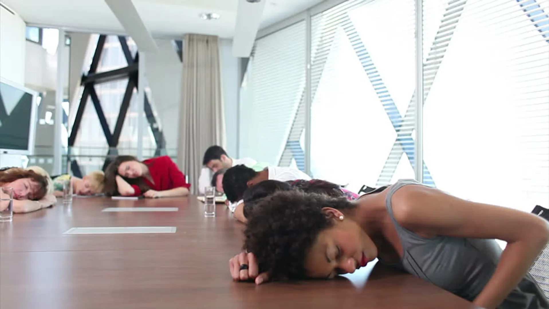 sleeping office